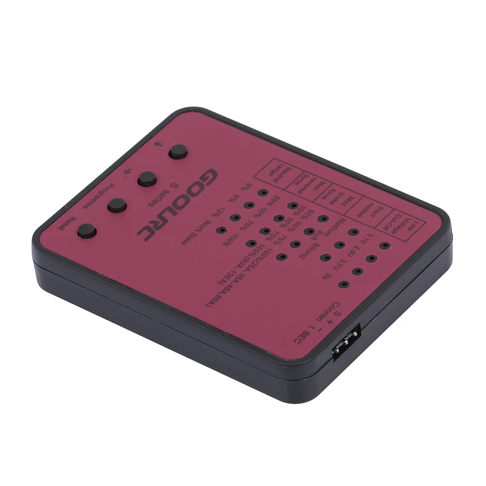 GOOLRC S серии S-45A/S-120A RC автомобиль ESC Программирование карты