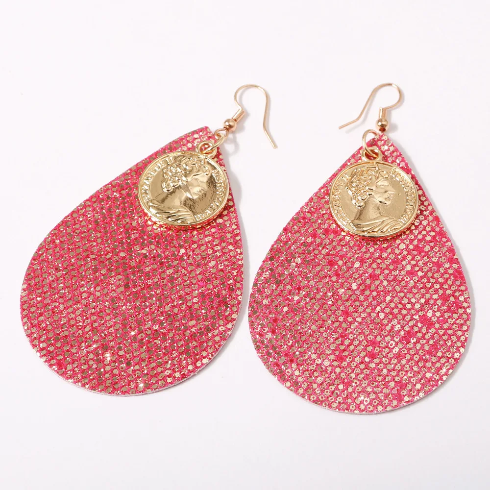 Модные богемные круглые серьги для женщин 2019 в виде капельки воды подвеска