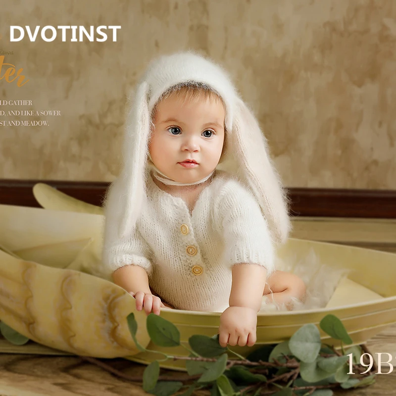 Dvotinst новорожденный реквизит для фотосессии для ребенка, вязаная крючком мягкая одежда, комбинезоны, аксессуары для фотосессии в студии