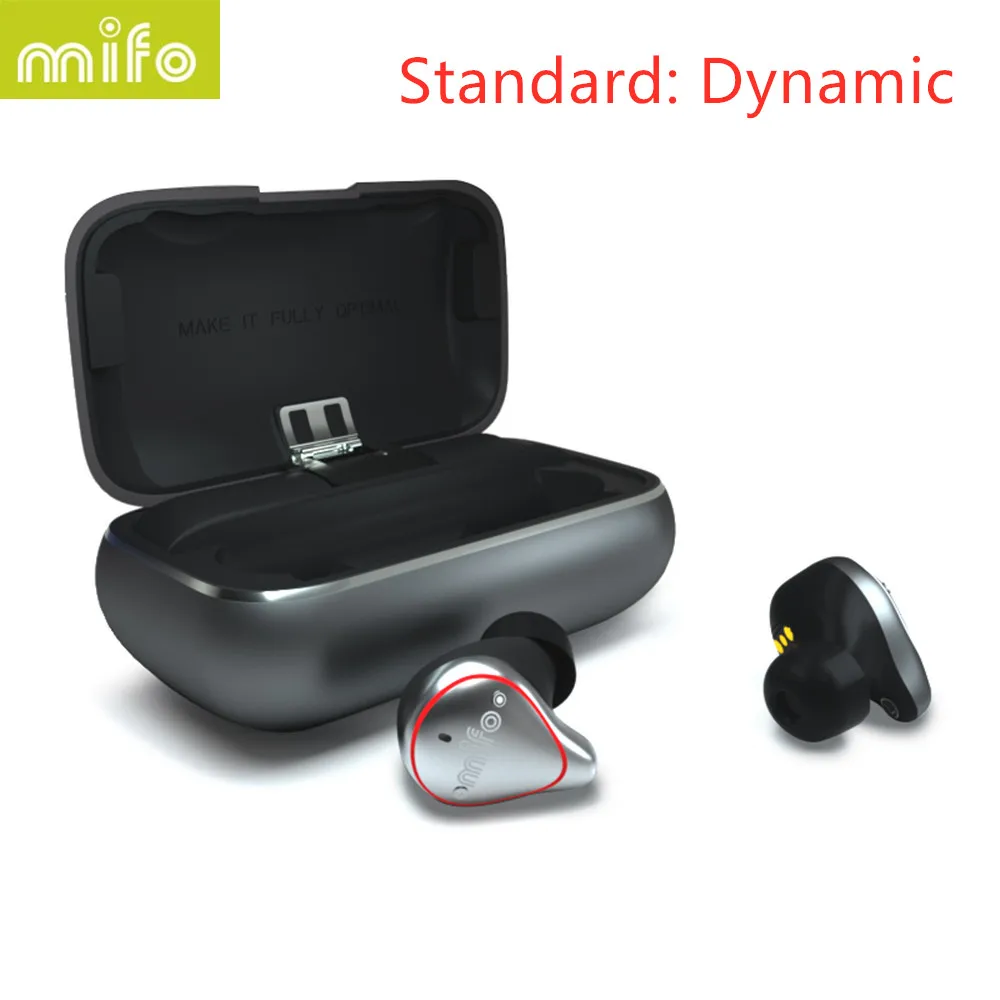 Mifo O5 TWS Bluetooth гарнитура 5,0 настоящие беспроводные наушники бинауральные мини-вкладыши Hifi стерео сбалансированная арматура Airphone - Цвет: Gray Standard
