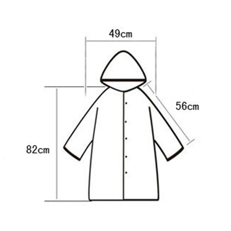 Прозрачный дождевик из ЭВА водонепроницаемый пончо с капюшоном для путешествий