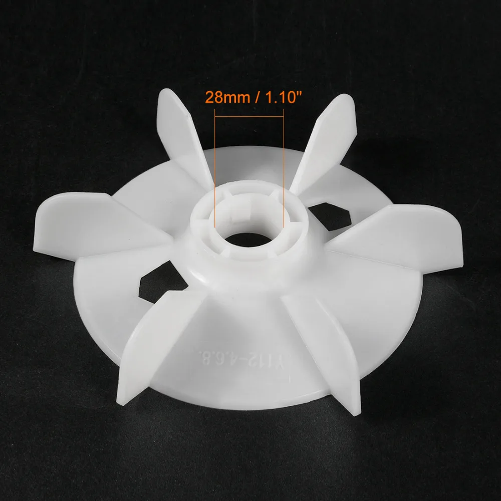 

Uxcell Newest 2Pcs/lot White Plastic 175x28mm Y112-4 Round Shaft Replacement 6 Impeller Motor Fan Vane