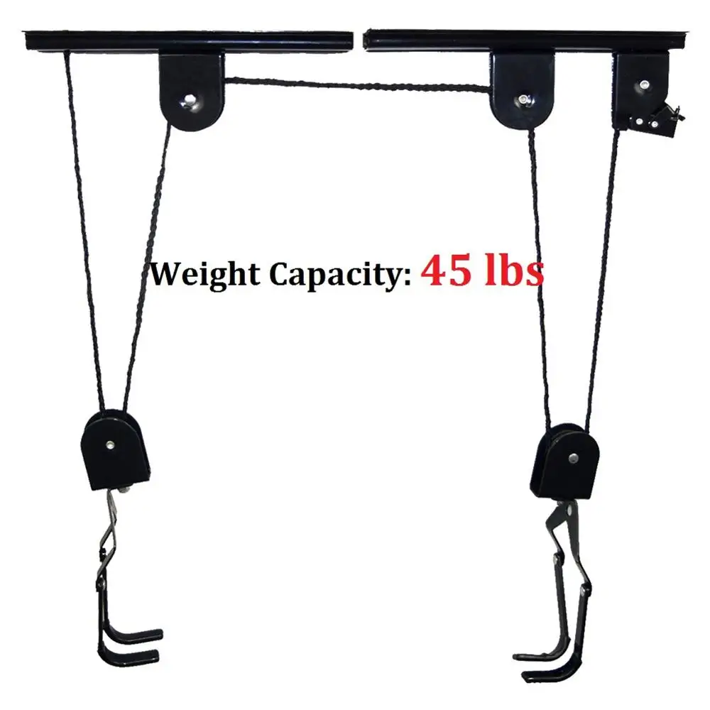 Bicycle Lift 45LB велосипедный подъемник потолочный подъемник для хранения гаражной стены вешалка шкив стойка металлический подъемник настенные сборки аксессуар - Цвет: Bicycle Lift