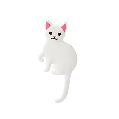 Cat Милый настенный держатель ключа в виде животного, настенные крючки, вешалка для холодильника, органайзер для ключей, ключница, домашний декоративный настенный крючок - Цвет: Cat