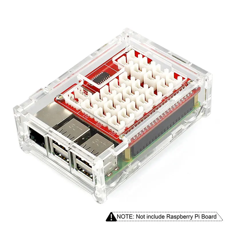 Elecrow прозрачный акриловый чехол для Raspberry Pi и Crowtail база Щит защиты с идеально