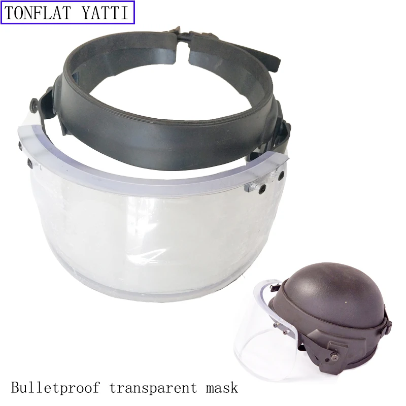 Пуля доказательство Стекло защитный лицевой щиток военный тактический шлем Nij Iiia