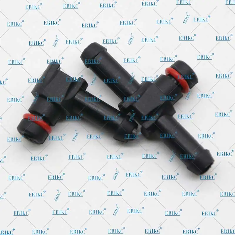 ERIKC 10 шт. T и L тип обратного масла обратного потока для Denso дизель CR части топливный инжектор пластик 3 Двухстороннее соединение трубы разъем