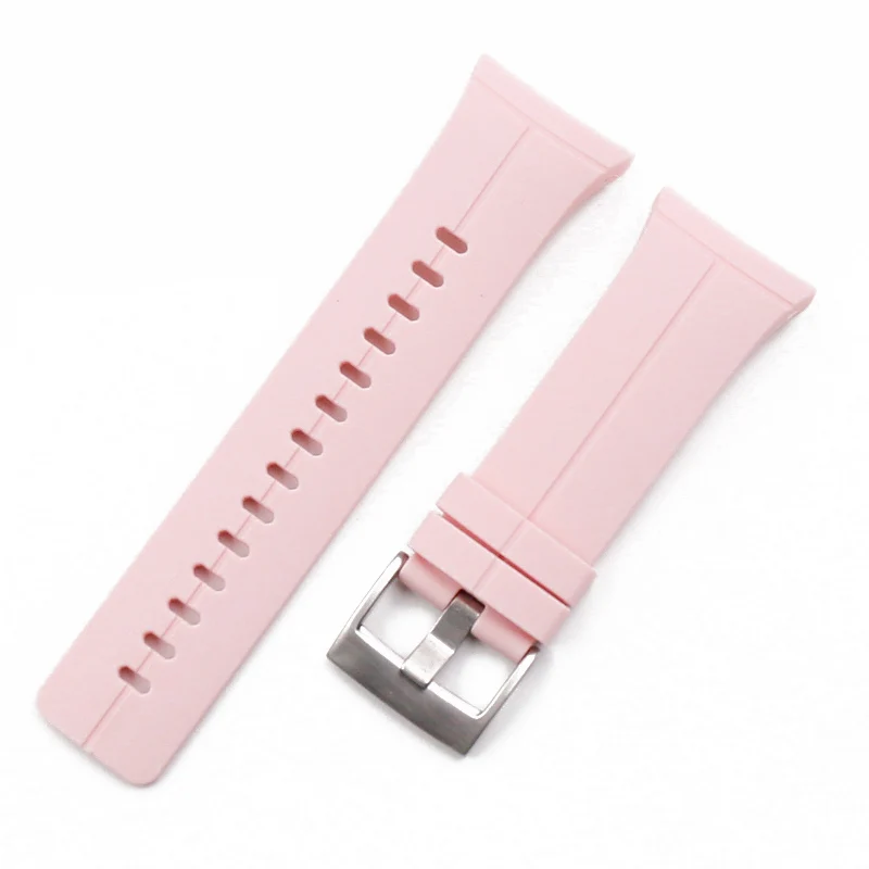 Pink Silver buckle Аксессуары для часов для SUUNTO Спартанский ультра силиконовый чехол для Для мужчин с Т-образным ремешком; Для мужчин, ремешок для часов - Цвет ремешка: Pink Silver buckle