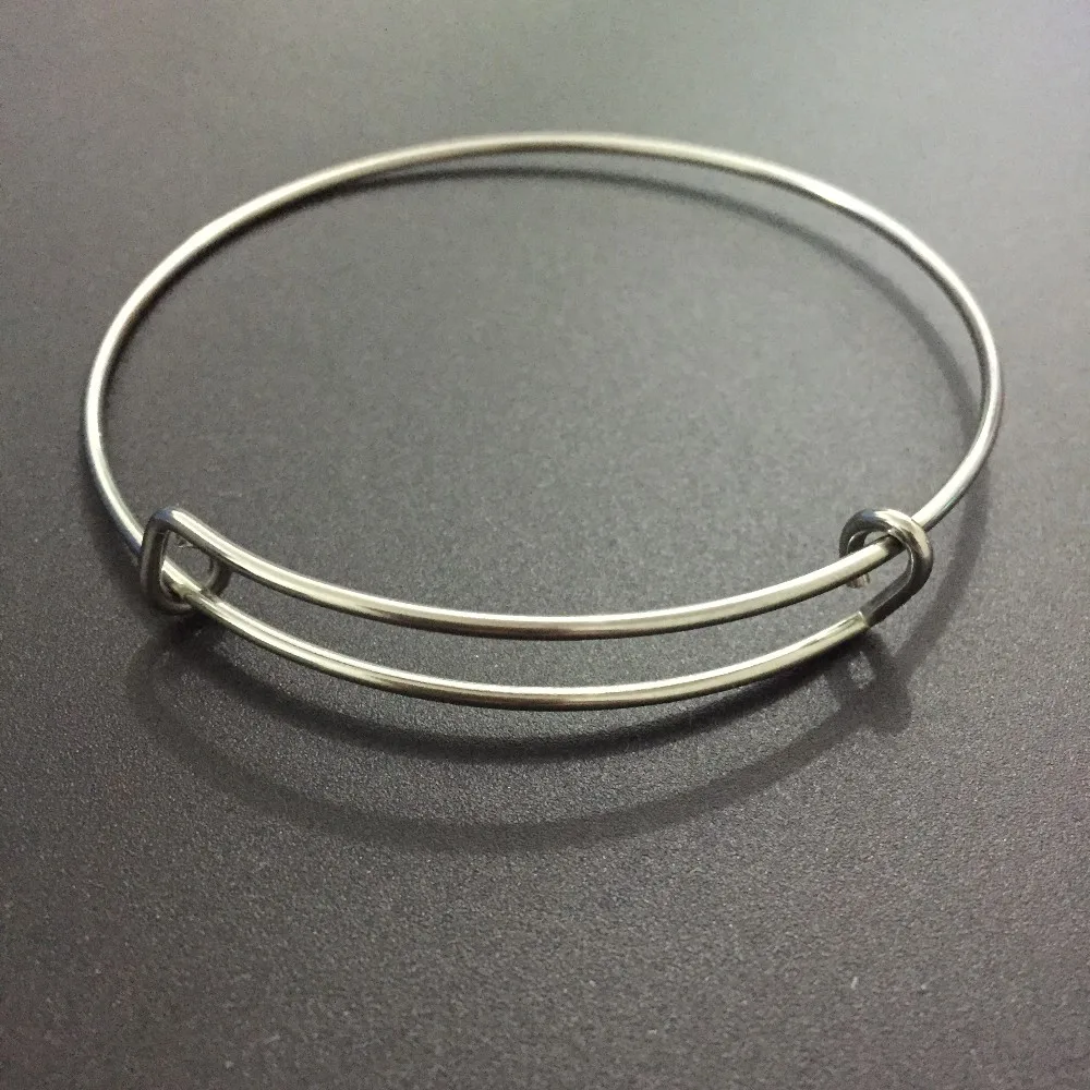 Расширяемый проводной браслет из нержавеющей стали с простой регулировкой 60