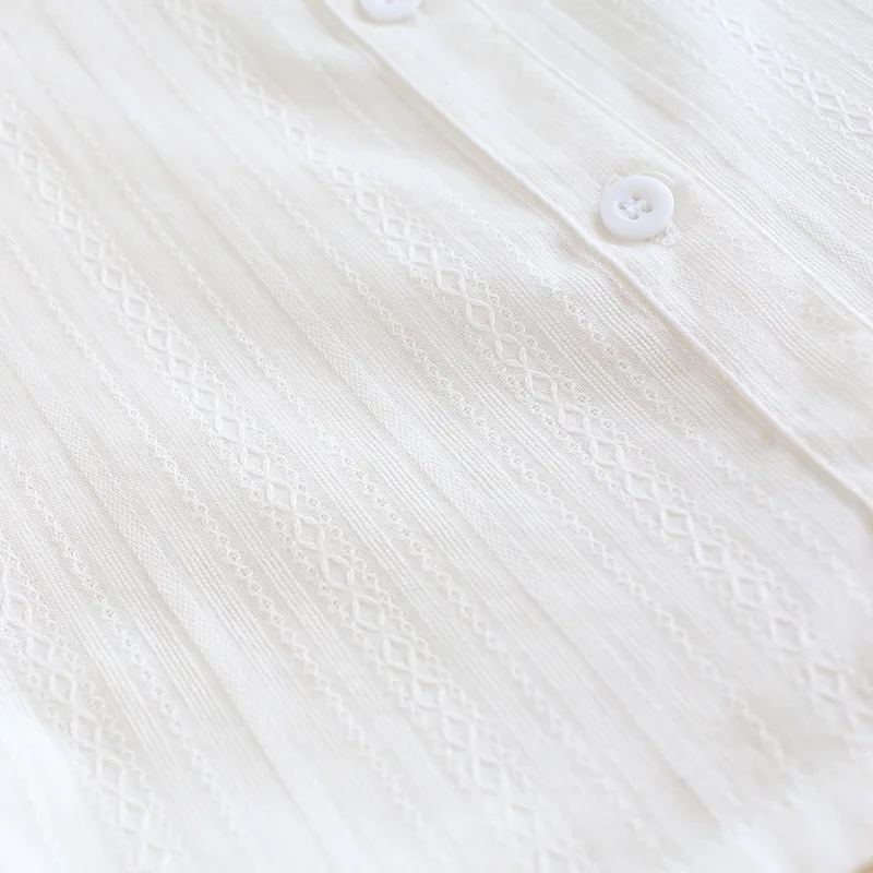 Новинка 2019 женские рубашки с цветочной вышивкой Хлопковая женская белая рубашка