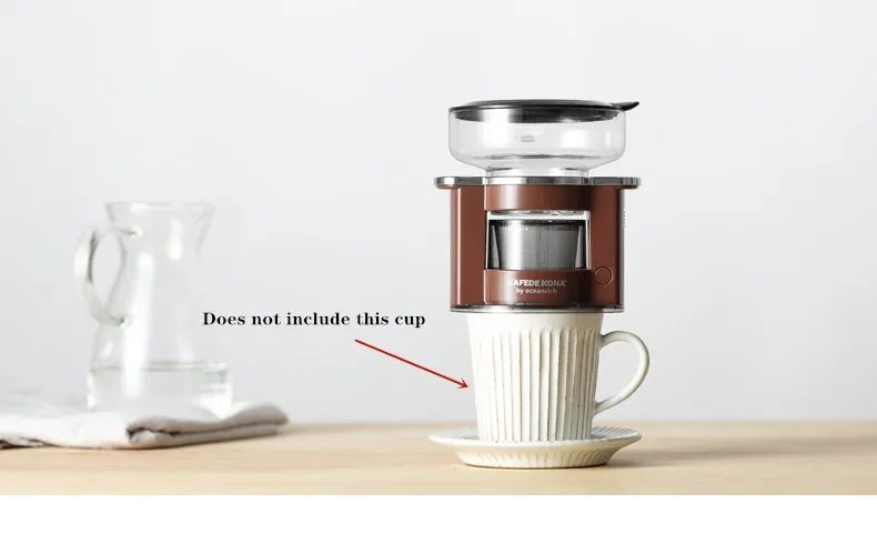 CAFEDE KONA Автоматическая портативная кофеварка фильтровальная бумага интеллектуальная роторная машина для извлечения