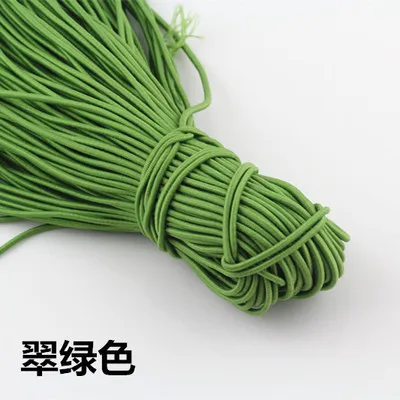 Резиновая эластичная веревка для сумок для одежды diy Швейные аксессуары 10 метров цветная Высококачественная эластичная лента 3 мм диаметр - Цвет: 1