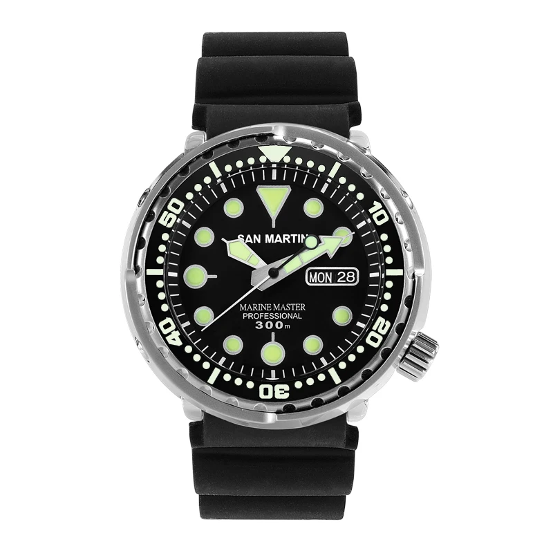 Мужские модные часы Tuna SBBN015 автоматические спортивные для дайвинга наручные из
