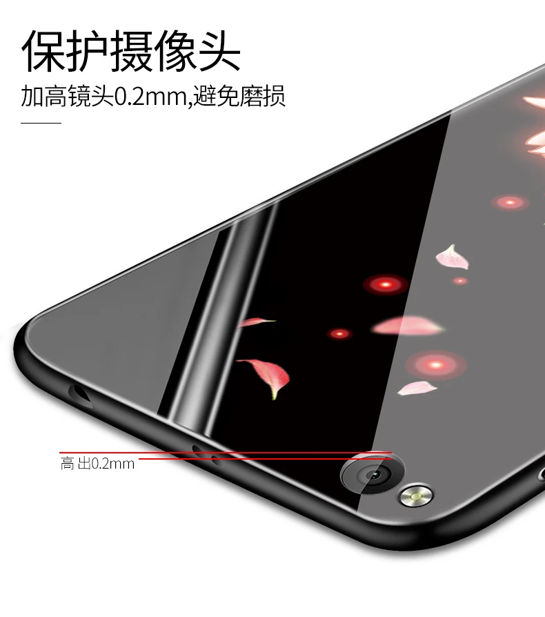 Чехол для xiaomi redmi 4A, роскошная жесткая задняя крышка из закаленного стекла, мягкий силиконовый бампер из ТПУ для xiaomi redmi 4a, чехол funda 3d armor