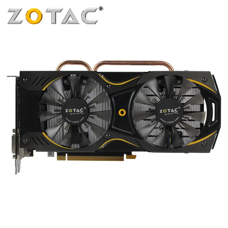 Видеокарта ZOTAC GTX 950 2 Гб 128 бит GDDR5 GPU для NVIDIA оригинальная GeForce GTX950 2GD5 GM206 PCI E X16 Hdmi