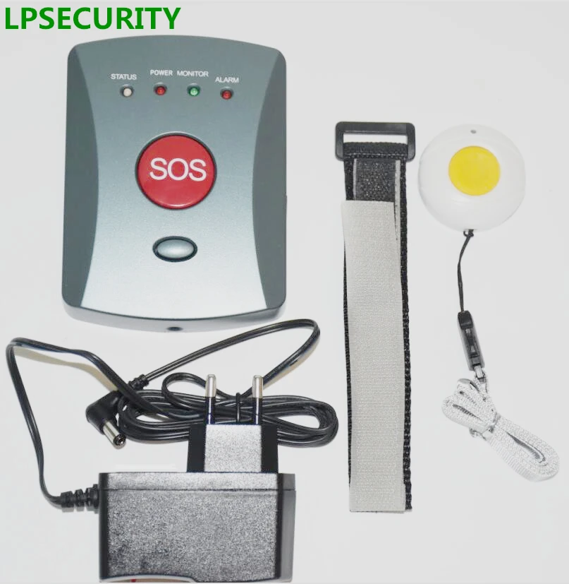 LPSECURITY 1 до 10 кнопок для пожилых людей GSM сигнализация комплект с беспроводной
