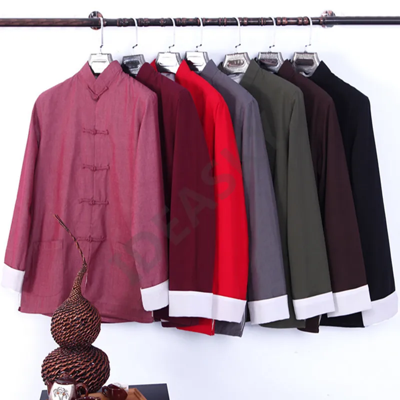 Традиционная китайская одежда, костюм для кунг-фу, Тан, мужской, Повседневный, Восточный, для мужчин, tai chi, костюмы для мужчин, Униформа, Тан, zhuang, куртка для взрослых