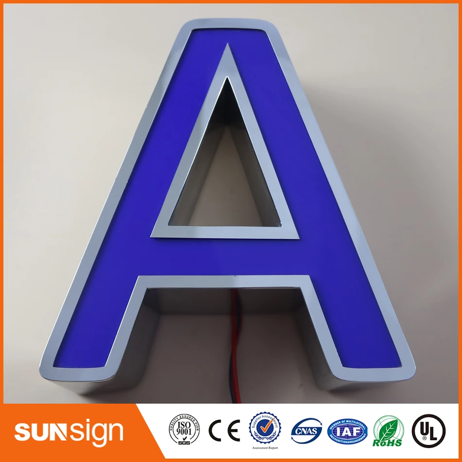 СВЕТОДИОДНЫЕ буквы канала знаки 3D наружные индивидуальные вывески с