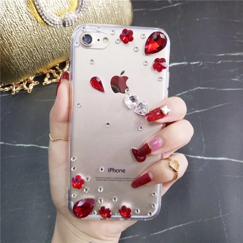 Чехол для телефона XSMYiss SamsungS6 S7 S8 S9 S10 S11 Plus Note5 8 9 10 со стразами и бриллиантами