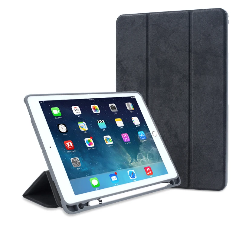 Умный флип чехол для iPad 2018 9 7 Pro с держателем карандашей силиконовый мягкий Air 2 1
