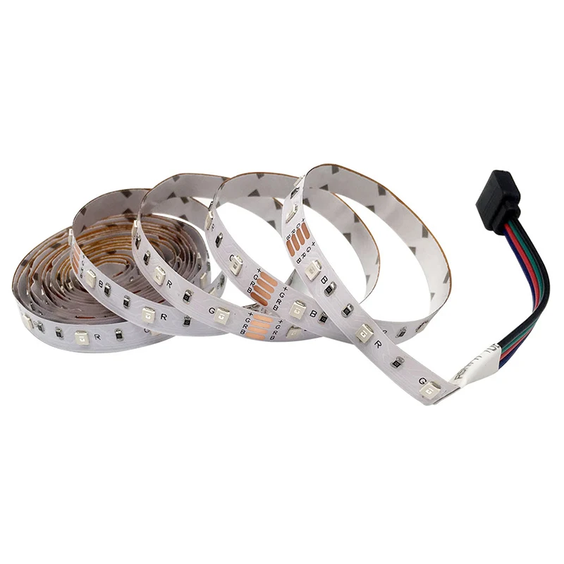 SMD3528 USB Светодиодная лента ночник ТВ фоновое освещение DC 5V Диодная 50 см 1 м 2 3 4 5