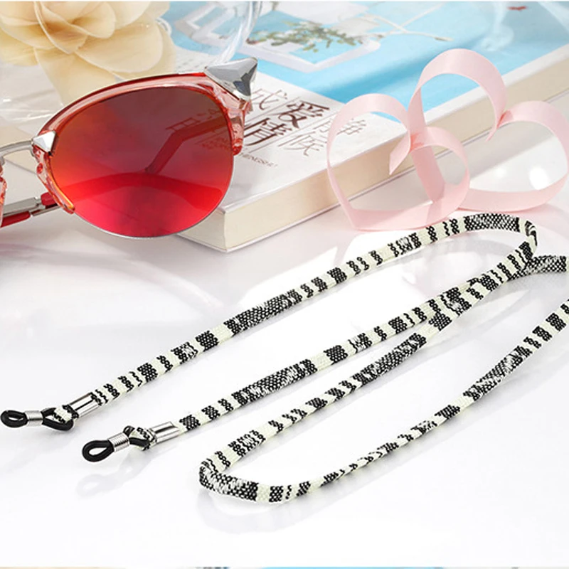 Metoutou ретро очки солнцезащитные хлопок шеи шнура фиксирующий ремешок Очки шнурки