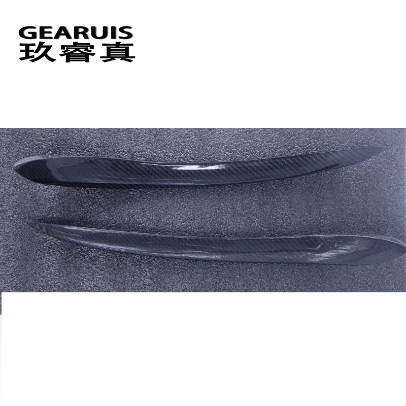 Стайлинг автомобиля противотуманные фары крышка решетки радиатора углеродное