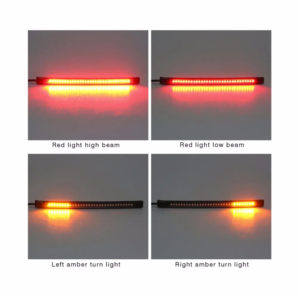 1 шт. Универсальный гибкий мотоцикл свет 36 LED SMD полосы Мотоцикл автомобилей Хвост