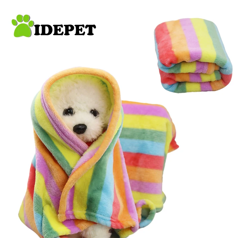 Красочные собака Одеяло Pet коврики зима Щенок Кровать Теплый Для ванной
