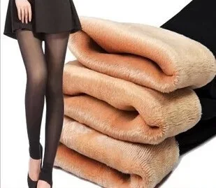 

Free shipping New Sexy False Sheer Fleece Stretch Women Footless Tights Pantyhose