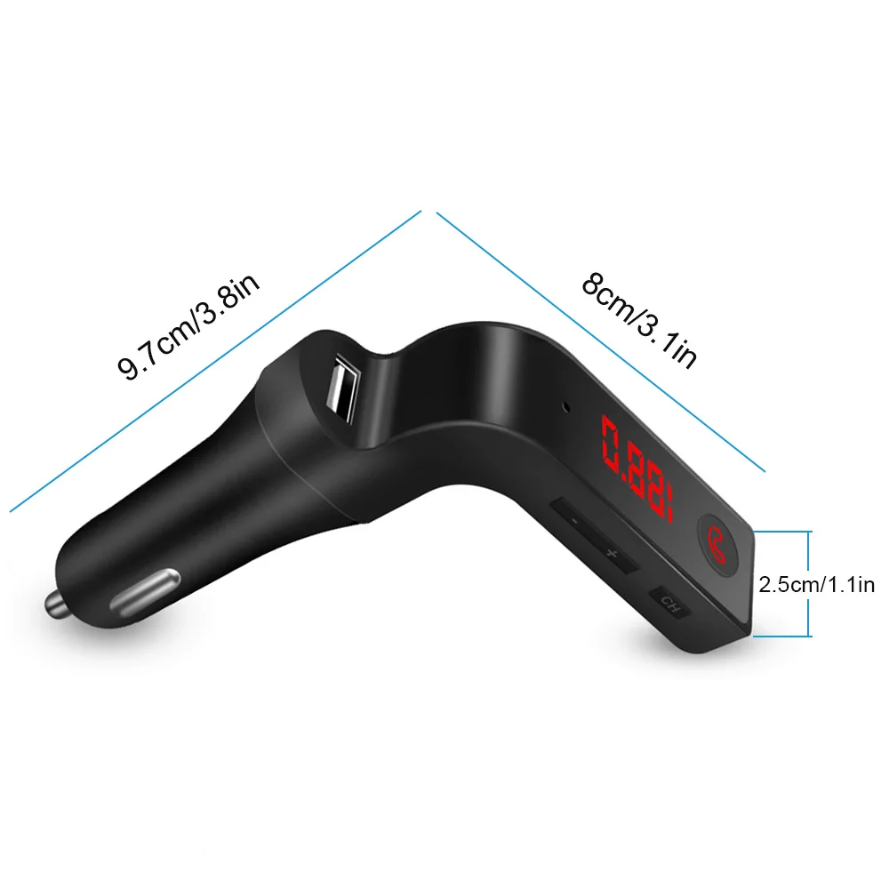 Беспроводной автомобиля Bluetooth AUX fm передатчик громкой связи bluetooth mp3 аудио плеер