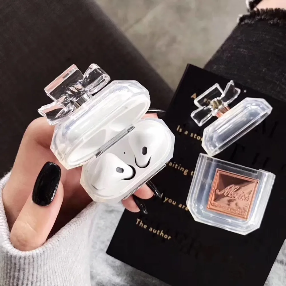 Франция флакон духов защитный чехол для Apple Bluetooth беспроводной Airpods Роскошный sans