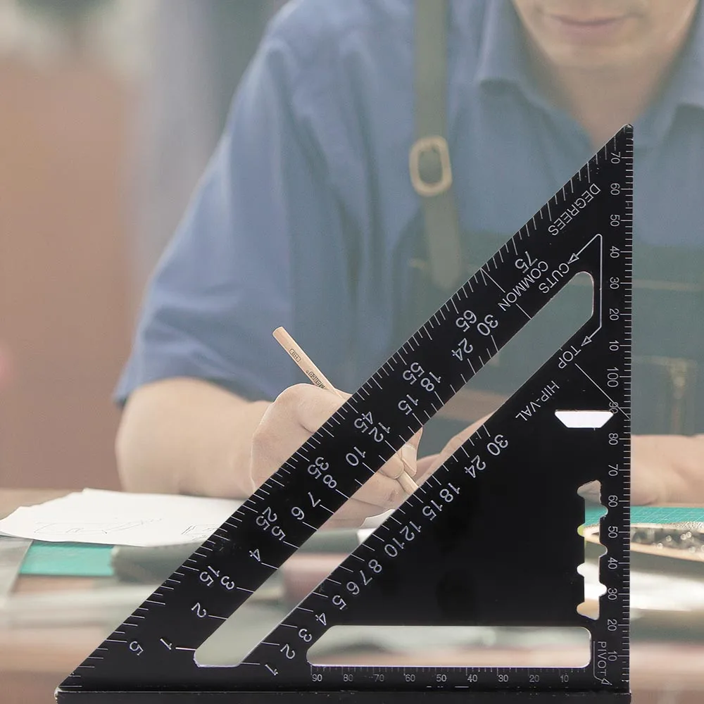 7-дюймовая метрическая система треугольная линейка скорость сплава квадратная