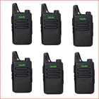 6 шт. CTCSS DCS коммуникатор Радио Walkie Talkie set uhf mini WLN KD-C1 PMR446 для дальнего радиуса действия, удобный HF трансивер ssb ham Radio