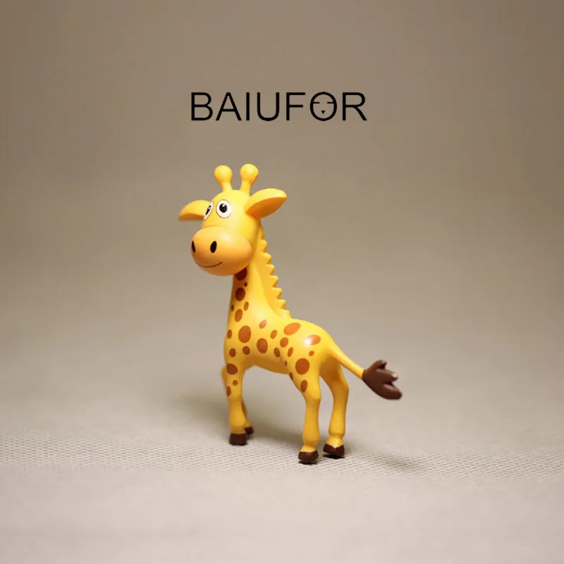 Миниатюры BAIUFOR с животными мультяшный олень жираф мини-декор для сада