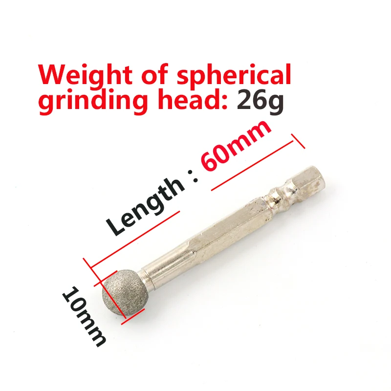 1 шт. алмазная шлифовальная насадка с шестигранным хвостовиком 6 мм роторная