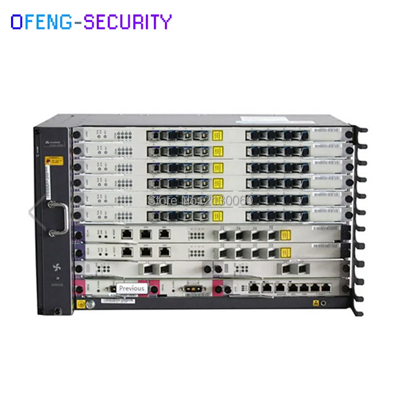 Fibra olt Huawei GPON MA5683T Оборудование для оптоволокна с шасси + вентилятор 2 * scun gicf PRTE X2CS