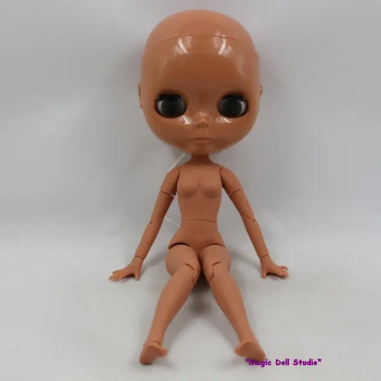 [NBL016] Бесплатная доставка кукла телесного цвета # Bald голова с BJD тело черная кожа