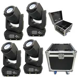 С чехлом-фонариком, 4 шт.лот, светодиод 200 Вт, движущийся луч, точечная стирка, 3 в 1, освещение для вечерние, DJ, Клубное сценическое освещение