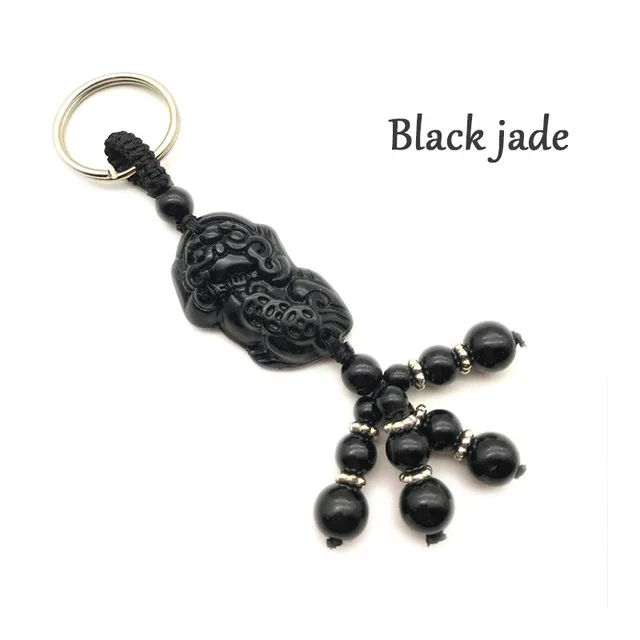 Black jade Overe 1 шт. автомобильный брелок китайский нефрит брелок для peugeot 508 308 206 307 207 407 2008 Citroen C4 C5 Opel Astra j h Insignia - Название цвета: Black jade