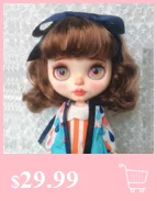 Фабрика Blyth кукла шарнир тело 1/6 кукла Blyth прямые волосы с челкой/бахрома BJD подходит для DIY 19 суставов тело игрушка для девочки