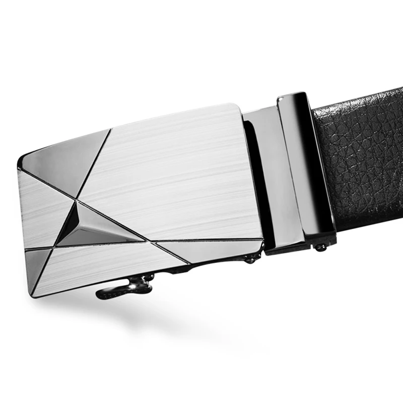 Men Belt Fashionable Luxury Cowskin Genuine Leather Automatic Buckle Belts Fashion Designer High-quality Mens | Аксессуары для