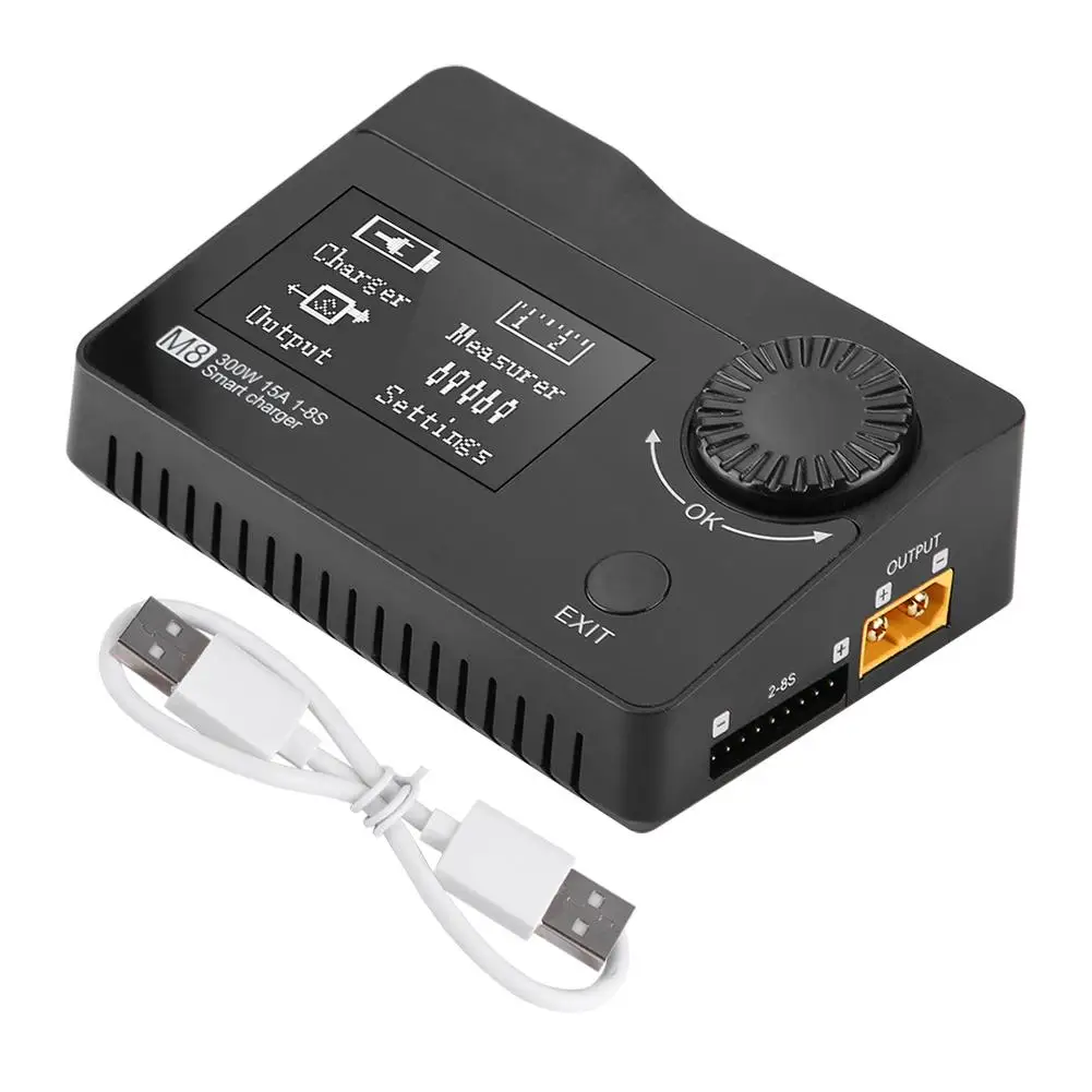 ToolkitRC M8 300 Вт 15A 2-8S LiPo зарядное устройство Dis зарядное устройство Cell Checker Servo тестер Lipo батарея для RC FPV гоночный Дрон часть