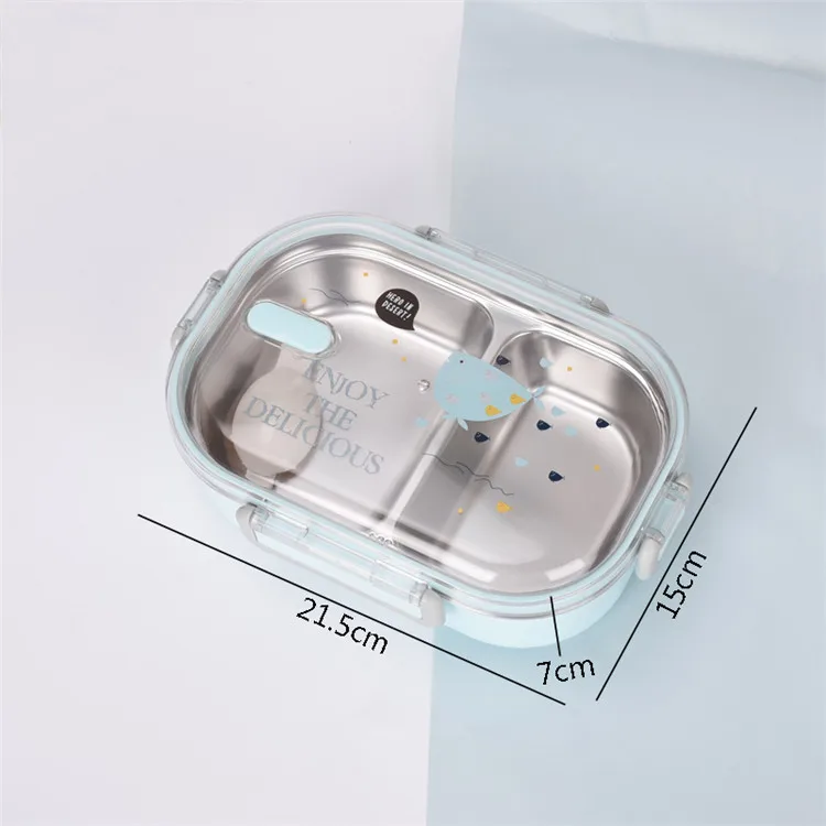 304 коробка из нержавеющей стали Bento переносная коробка для ланча для детей школы кухни герметичный контейнер еды коробка для еды Loncheras Lancheira