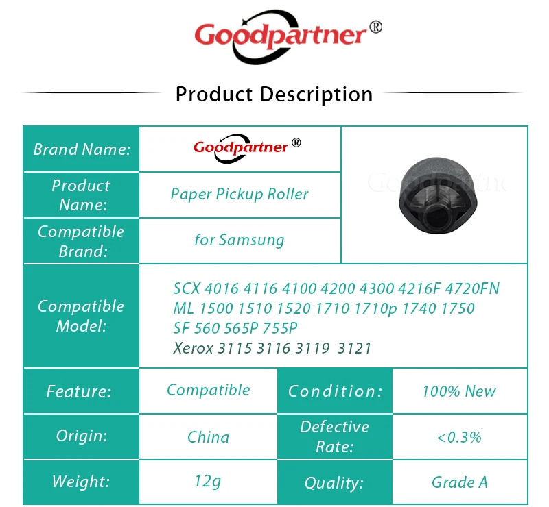 1500 x JC72 01231A 022N02016 пикап ролик для Samsung ML 1510 1520 1710 1740 1750 SCX 4016 4116 4216 4100 4200 4220 4300|pickup
