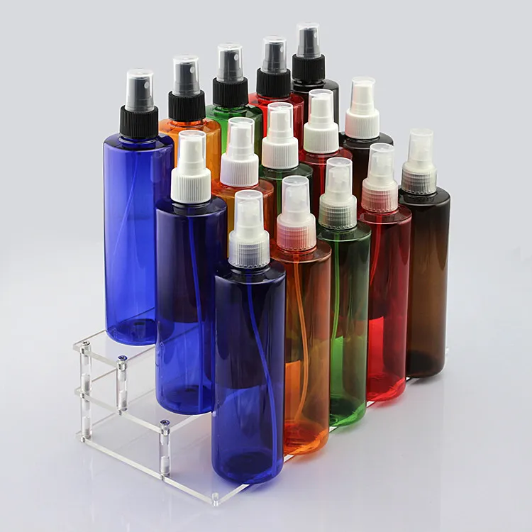 Cosmetics Packing Bottle 250ml Fine Fog Beauty Skin Care Waterline Flat Shoulder Plastic Spray Empty 10pcs/lot | Красота и здоровье