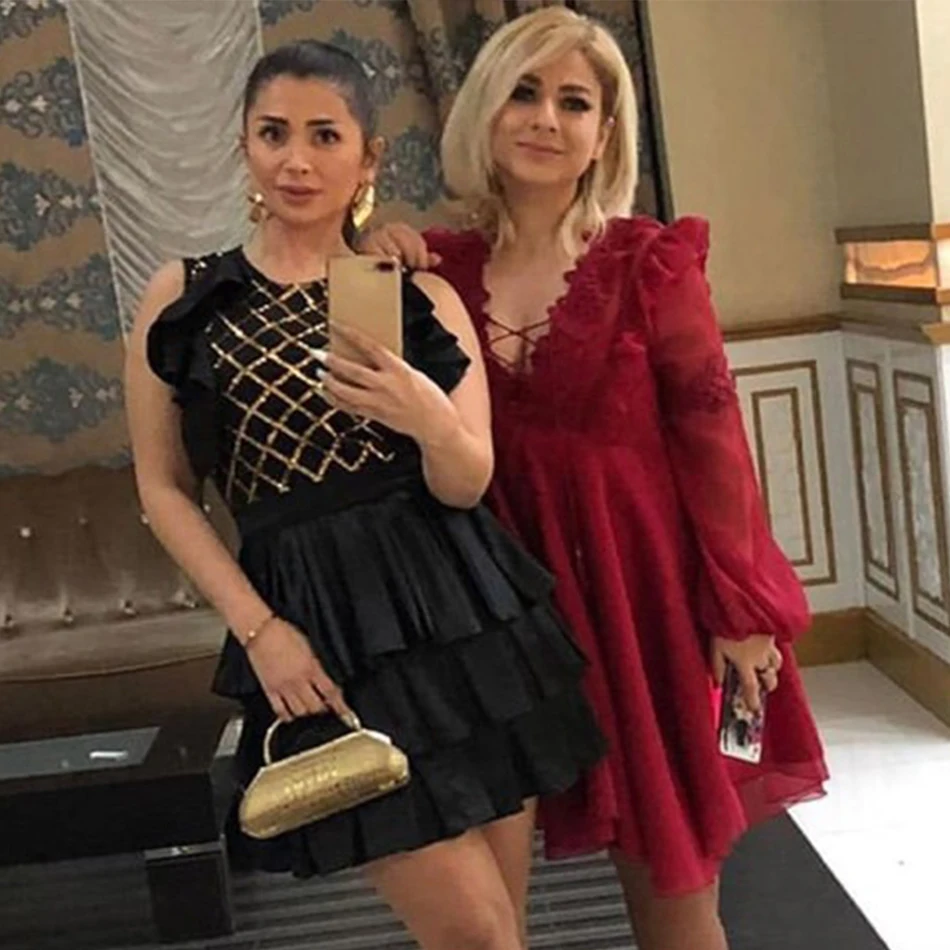 Платье женское летнее облегающее без рукавов с оборками | Женская одежда