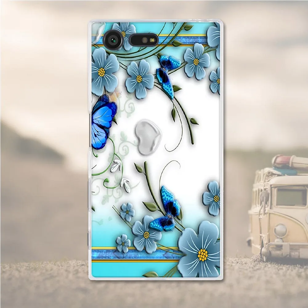 Силиконовый чехол для Sony Xperia X Compact чехлы Mini мягкий из ТПУ телефона f5321 PS30|phone