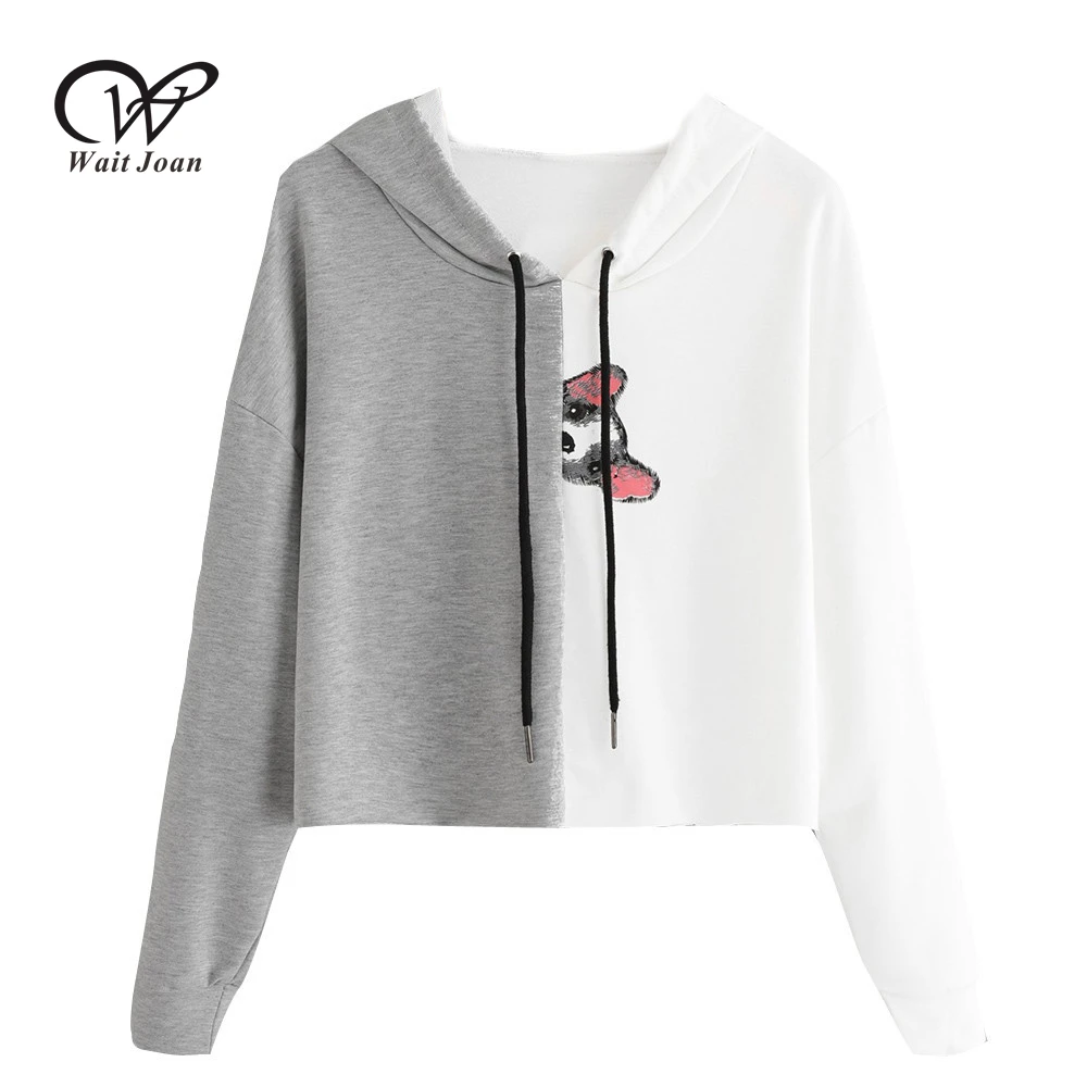 Oversized Hoodies Women Clothes New Patchwork Sweatshirt Korean Style Women Streetwear Harajuku Tops Ladies Pullovers WJ253