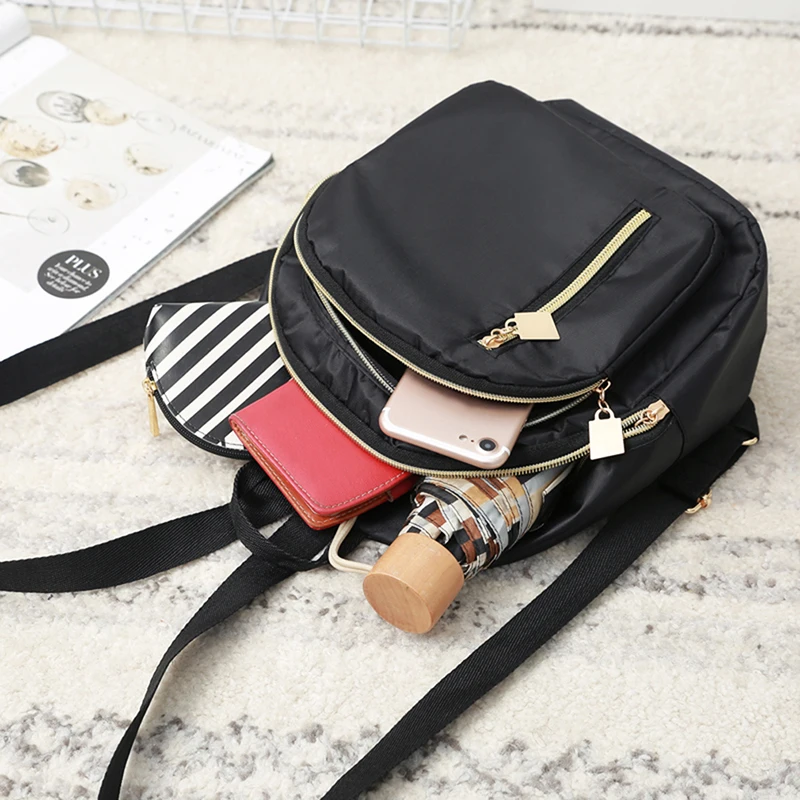 Backpack Women Leisure Back Pack Ladies Knapsack Casual Nylon Cloth Durable Travel Bags For School Teenage Girls Bagpack | Багаж и сумки